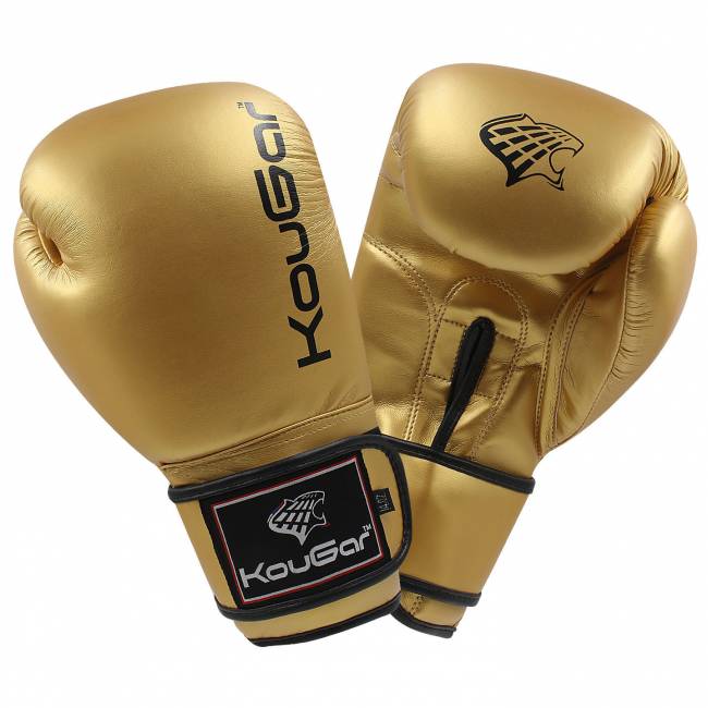 Перчатки боксерские KouGar KO-600-12, 12oz, золото
