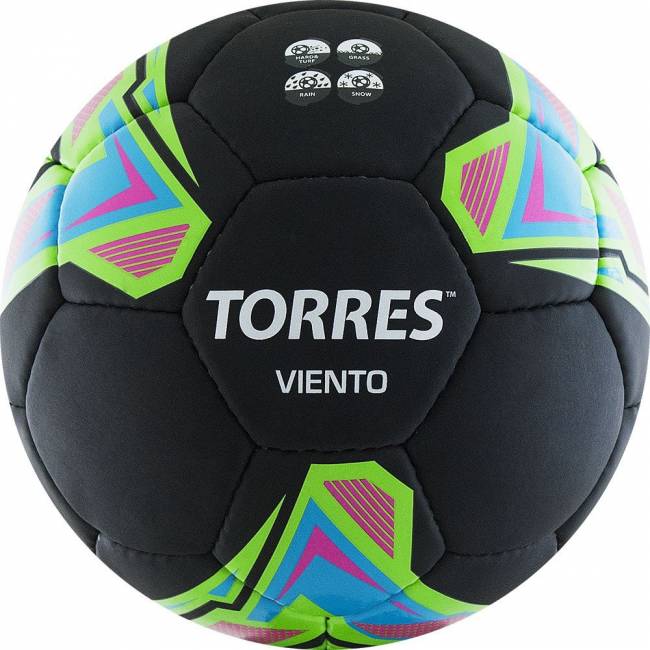 Мяч футбольный TORRES Viento Black p.5