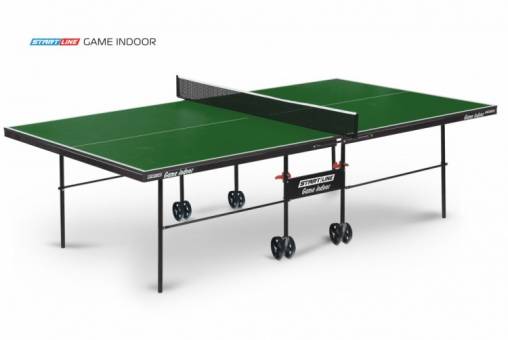 6031-3 теннисный стол Startline Game Indor с сеткой GREEN