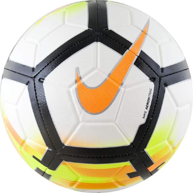 Мяч футбольный NIKE Strike 2018, оранжево-черно-белый
