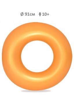36024 Круг для плавания Неоновый иней 76см (оранжевый)