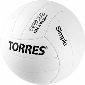 Мяч волейбольный TORRES SIMPLE, р.5 V32105