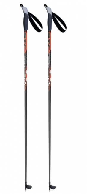 Палки лыжные 100% стекловолокно, рост 100 stc ACTIVE, красный