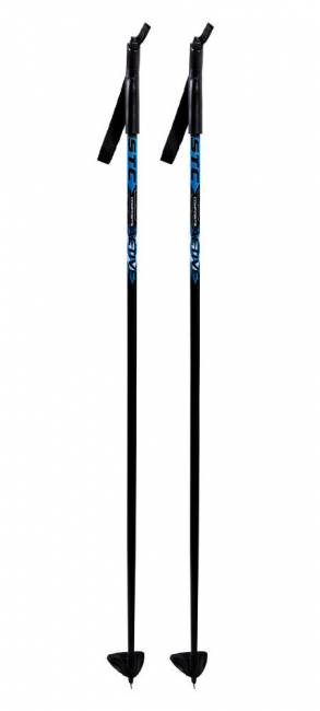 Палки лыжные 100% стекловолокно, рост 100 stc ACTIVE, синий
