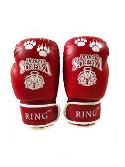 Перчатки боксерские VagroSport RING RS912, 12 унций, красный