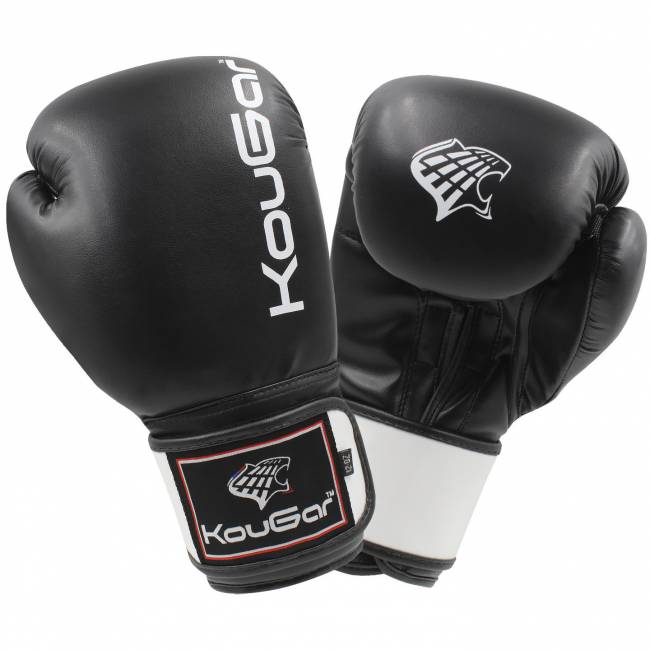 Перчатки боксерские KouGar KO-400-10, 10oz, черный