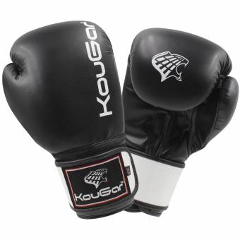 Перчатки боксерские KouGar KO-400-12, 12oz, черный