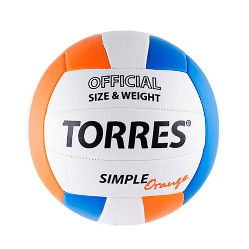 Мяч воллейбольный TORRES Simple Orange V10125, р.5
