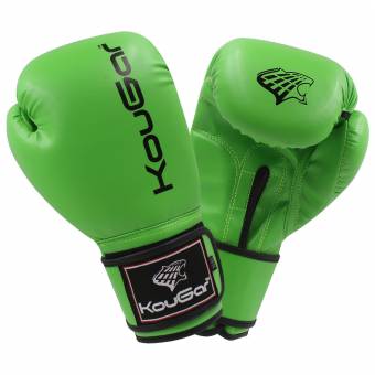Перчатки боксерские KouGar KO-500-12, 12oz, зеленый